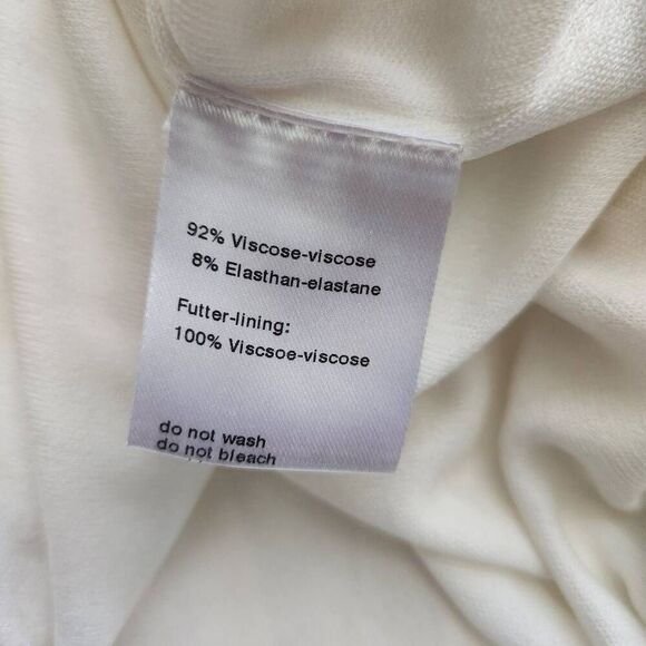 Akris Punto Shift Dress 12 Knit Geometric Abstract Polka Dot Sleeveless Ivory Ca - Picture 6 of 7